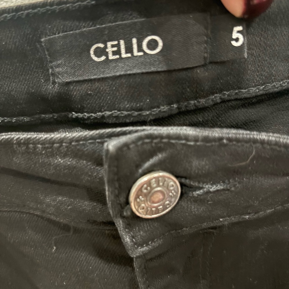 Cello Women’s Dark Black Jeans - Picture 2 of 3